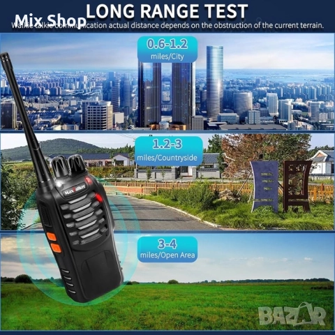Maxtalker презаредими Walkie Talkies, снимка 7 - Друга електроника - 51919503