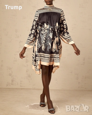 Ефектна , елегангна рокля, сатен , стандарт, снимка 7 - Рокли - 53931350