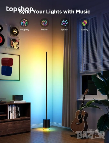 Чисто нова подова лампа Govee 2, RGBIC, топло-студено бяло LED, съвместима със SmartThings, Matter.., снимка 9 - Настолни лампи - 53166358