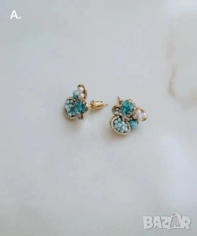 Фини обеци в изумрудено зелено