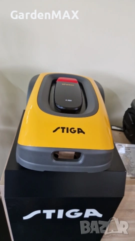 Косачка робот НОВА Stiga A 300, 450кв.м. Автономна, без кабел, с APP, снимка 2 - Градинска техника - 53467707
