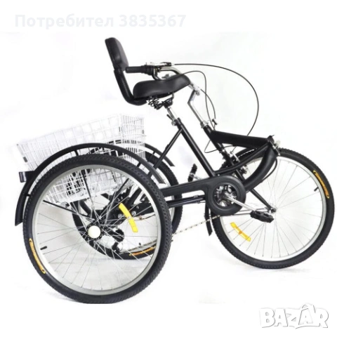 велосипед-триколка сгъваем, снимка 5 - Велосипеди - 53586155