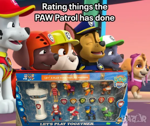 Комплект фигурки "Пес Патрул" с кула – Героите на Paw Patrol са тук, снимка 1 - Фигурки - 47950122