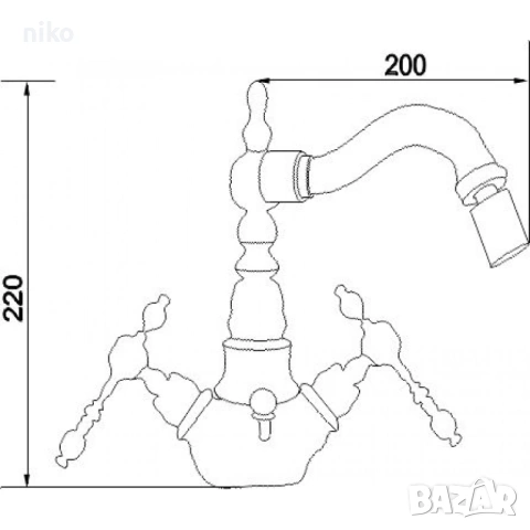 смесител за мивка Inter Ceramic Сайлор, снимка 5 - Смесители - 53306072