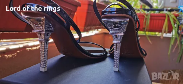 Оригинални маркови дамски обувки VETEMENTS Eiffel Tower - 37 номер, снимка 5 - Дамски елегантни обувки - 49992818