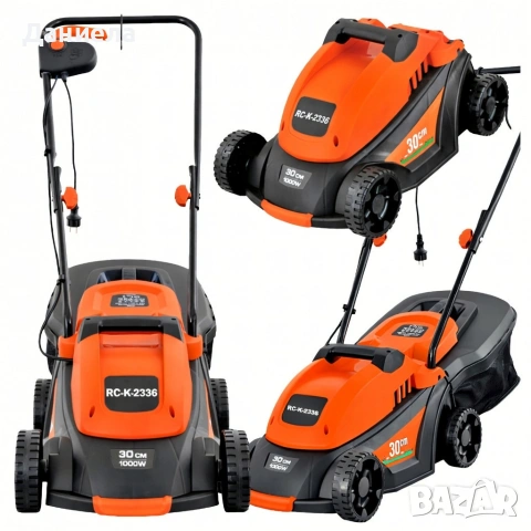 Мощна и лека електрическа градинска косачка 1000W, снимка 10 - Градинска техника - 53944558