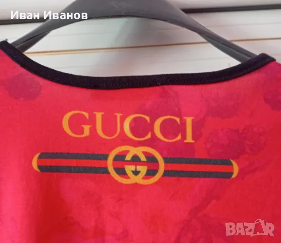 Оригинална дамска тениска Gucci, снимка 2 - Тениски - 46990574