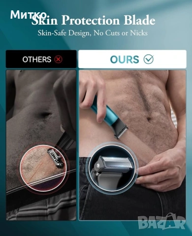 Електрическа самобръсначка Kensen, с въртящи се ножчета, черна, за мъже, снимка 3 - Електрически самобръсначки - 53071602