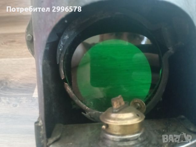 Немски ЖП фенер ( сигнален армейски газов вагонен военен фар лампа ), снимка 5 - Антикварни и старинни предмети - 46279209
