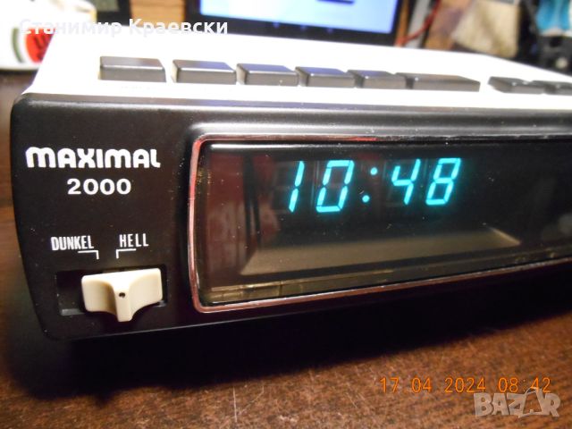 Maximal 2000  radio-clock - alarm vintage78, снимка 2 - Други - 45326374