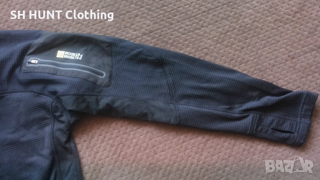 Snickers 9438 Body Mapping Micro Fleece Work Jacket размер M работна блуза W4-429, снимка 7 - Суичъри - 52111701