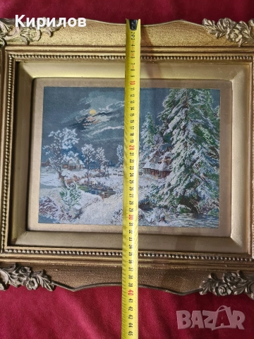Гоблен "Лунна зима", снимка 4 - Гоблени - 52980786