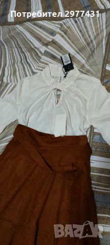 Дамска пола и риза , снимка 2 - Комплекти - 45745444
