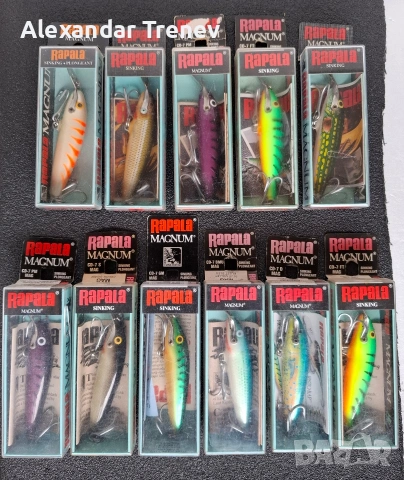Воблери Rapala CDMAG-7,9,11,14,18, снимка 2 - Екипировка - 54168692