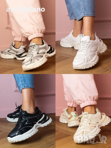 Дамски ниски маратонки Lirana с дебела подметка, 4цвята 