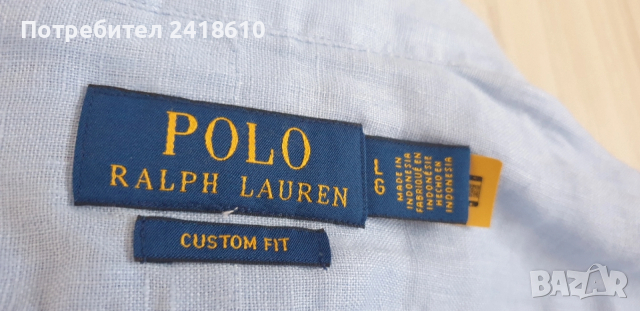 POLO Ralph Lauren Len/ Лен Custom  Fit Mens Size L НОВО! ОРИГИНАЛ! Мъжка Ленена Риза., снимка 5 - Ризи - 53759031