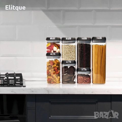 Комплект от 7 херметични контейнера – сигурно съхранение и перфектна организация, снимка 15 - Други - 52716353