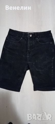 Черни къси панталони марка Pull and Bear, снимка 2 - Къси панталони - 46157858