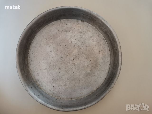 Стара алуминиева тава - 32 см., снимка 1 - Съдове за готвене - 46249337