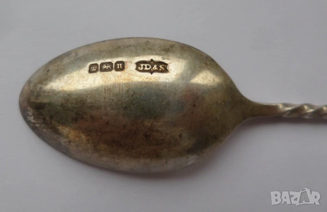 Комплект от шест сребърни лъжички за чай, кафе, снимка 4 - Антикварни и старинни предмети - 50834600