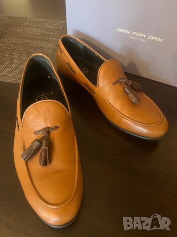 Мъжки обувки от естествена кожа в кафяв цвят !, снимка 3 - Официални обувки - 45649285