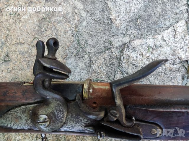 Кремъчна пушка с европейски механизъм, снимка 14 - Антикварни и старинни предмети - 45851059