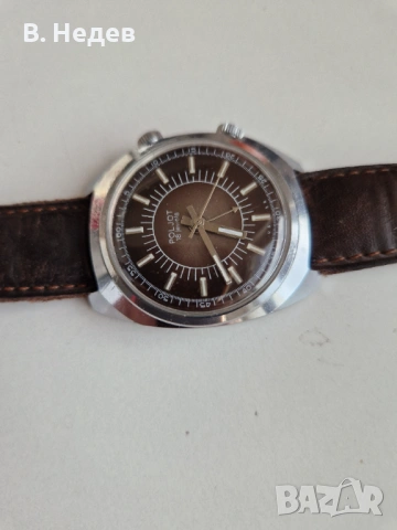 POLJOT Alarm; Полет звънец, кал 2612.1, СССР, т. кафяв ЦБ!, снимка 3 - Мъжки - 54083092