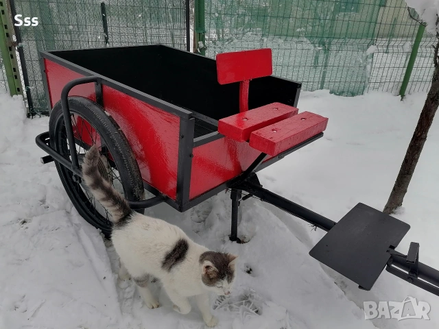 Ремарке за мотофреза със спирачки , снимка 4 - Градинска техника - 53051571