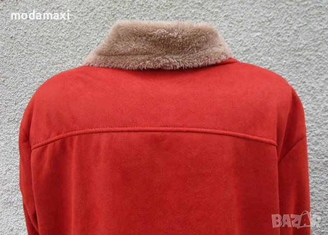 3XL Ново кожухче от велур, снимка 9 - Палта, манта - 53180511