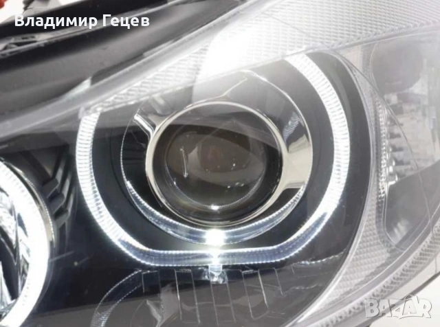 Фарове LED Angel eyes BMW E90, снимка 3 - Части - 54252299