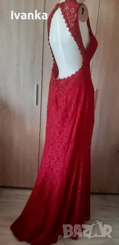 Официална Рокля с дантела , снимка 2 - Рокли - 50121454