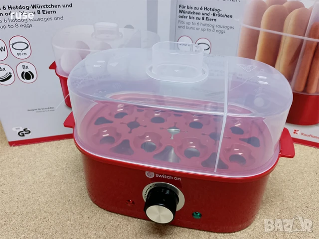 НОВ! Уред за хот дог и яйцеварка 2 в 1, снимка 5 - Уреди за готвене на пара - 50702950
