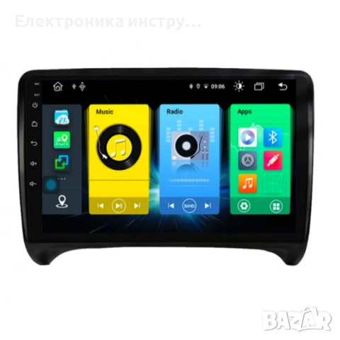 Android мултимедия GPS навигация CarPlay Android Auto + Камера – за Audi TT / TTS (2006–2013), снимка 5 - Аксесоари и консумативи - 54064139