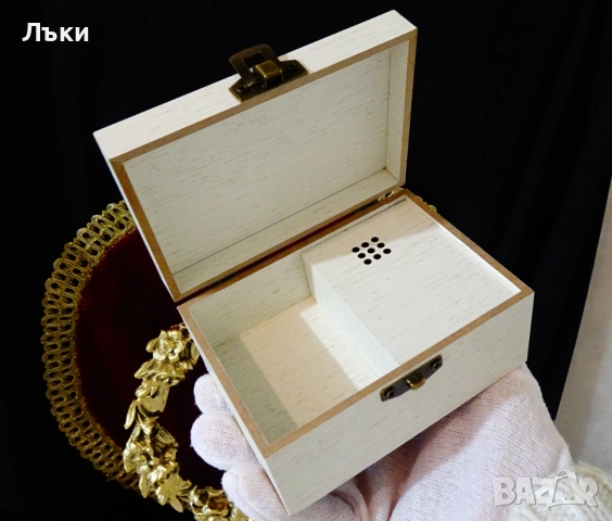 Музикална кутия за бижута,Сватбен марш,естествено дърво. , снимка 6 - Антикварни и старинни предмети - 53574118