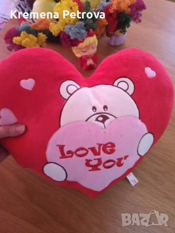 Сърца - магнит, плюшено, ключодържател, Свети Валентин,  доставка 3.50лв с Български пощи, снимка 4 - Декорация за дома - 51563719