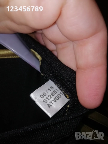 Ювентус Дибала оригинална тениска фланелка трети екип 2015/2016 adidas Dybala Juventus черно-златна , снимка 6 - Тениски - 52571853