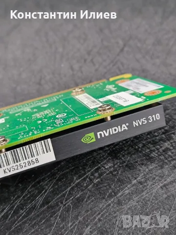 Nvidia NVS 310, 512 MB DDR3, 64-bit, 2 DisplayPort, PCI Express 2.0 x16, Low Form Factor
 