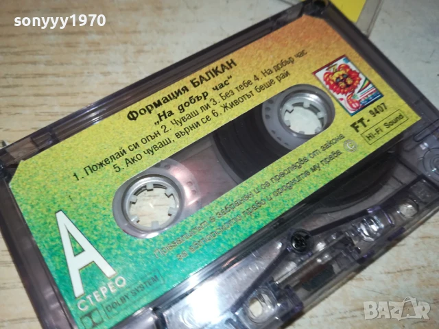 ФОРМАЦИЯ БАЛКАН-ОРИГИНАЛНА КАСЕТА 2905251911, снимка 6 - Аудио касети - 50475488