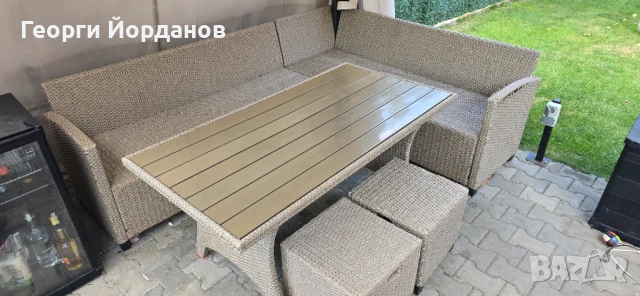 Градински комплект ратанови мебели, снимка 1