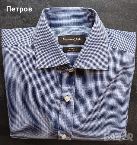 Мъжка риза марка Massimo Dutti (slim fit), снимка 2 - Ризи - 53617577
