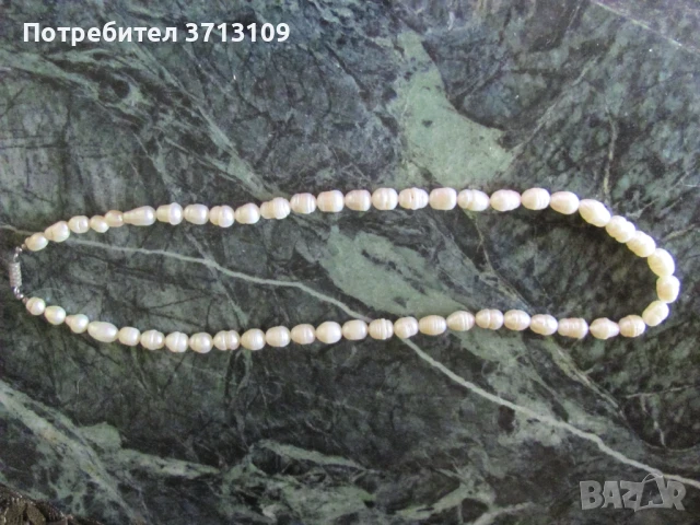 Дамско колие от естествени перли, снимка 5 - Колиета, медальони, синджири - 51127606