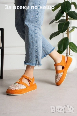 Miu Miu Дамски Затворени Сандали Миу Миу - Различни Цветове Код E1320, снимка 3 - Сандали - 54142013