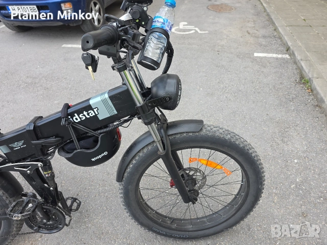 Продавам електрически, сгъваем велосипед Ridstar.