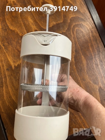 Френска преса / кана / чайник / инфузер за кафе, чай, корпус от стъкло, 900 мл, снимка 4 - Аксесоари за кухня - 47682725