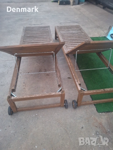 Дървен шезлонг, снимка 4 - Градински мебели, декорация  - 54083919