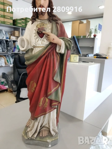 Стара статуя на Исус , снимка 5 - Антикварни и старинни предмети - 54049702