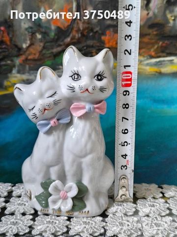 порцеланова фигурка на котета., снимка 5 - Антикварни и старинни предмети - 53765113