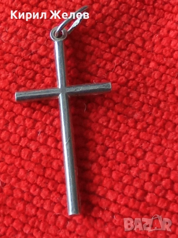 Старо сребърно кръстче 41173, снимка 3 - Колиета, медальони, синджири - 52358813