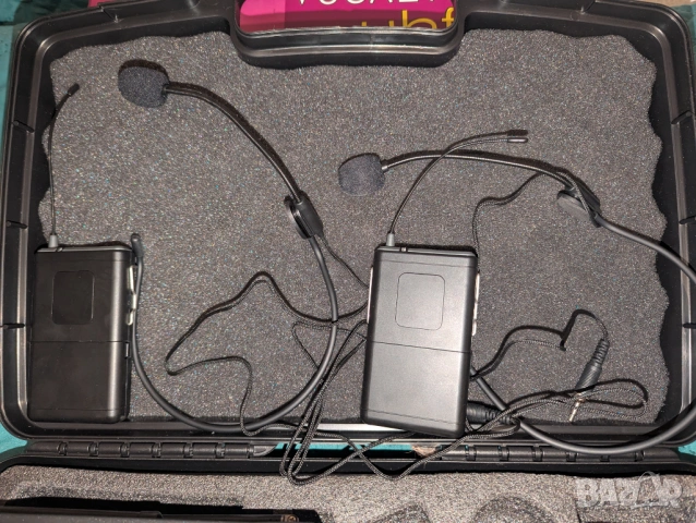 Двойни микрофони Shure headset и брошка без кейса, снимка 3 - Микрофони - 44794922