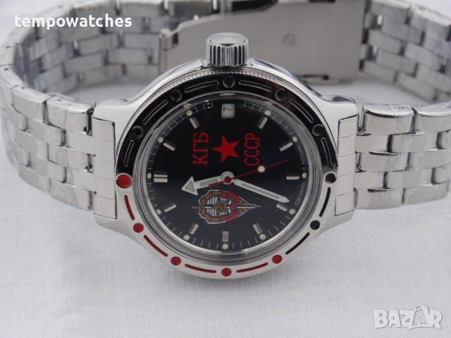 ВОСТОК АМФИБИЯ АВТОМАТИЧЕН- "КГБ" ref: 420457, снимка 13 - Мъжки - 43232648